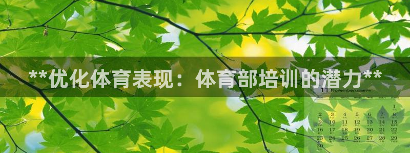 欧陆娱乐推广奖金多少：**优化体育表现：体育部培训的